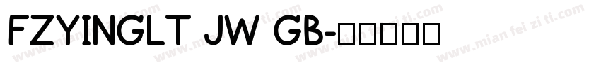 FZYINGLT JW GB字体转换